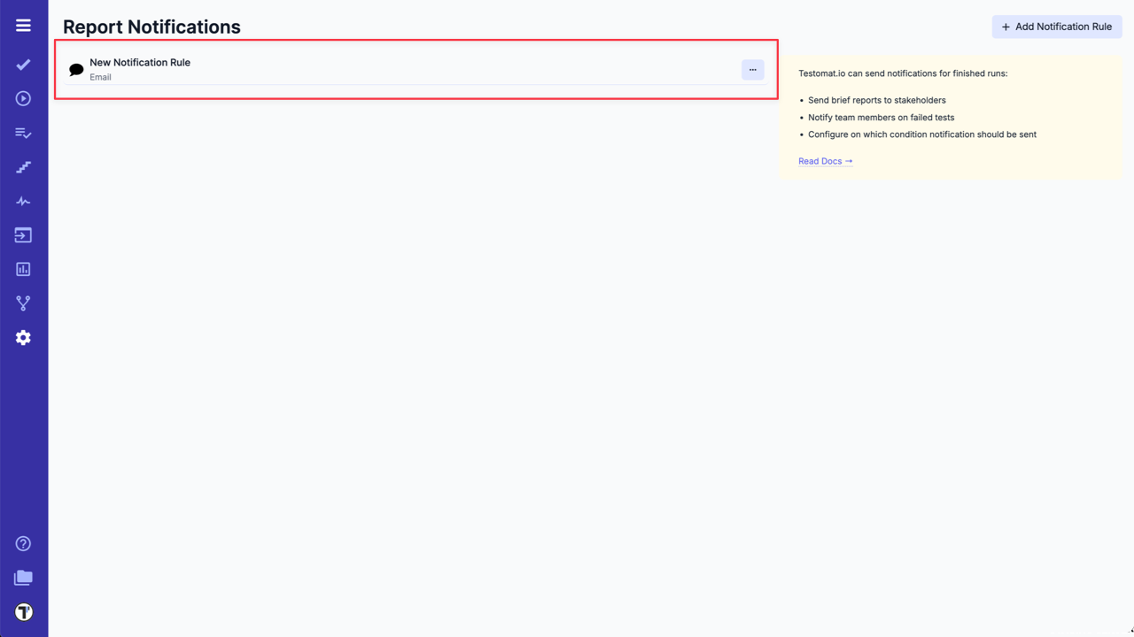 Testomat.io - Notification Email